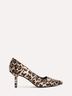 Linzi Wide Fit Aim Closed Court Stiletto Heels Animal Discount