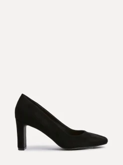 Linzi Agenda Block Heel Courts Black New