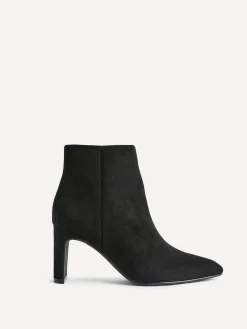 Linzi Alisha Point Toe Block Heeled Ankle Boots Black