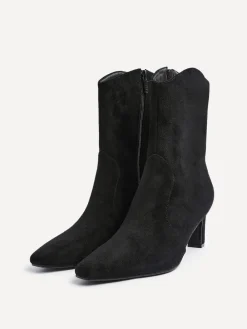 Linzi Calabasas Block Heel Ankle Boots Black Best