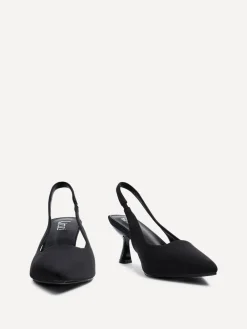 Linzi Izzie Wide Fit Slingback Court Heels Black Sale