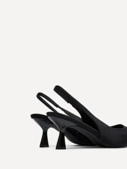 Linzi Izzie Wide Fit Slingback Court Heels Black Sale