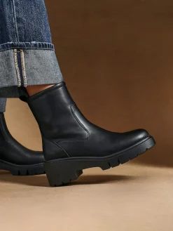 Linzi Limited Wedge Ankle Boots Black New