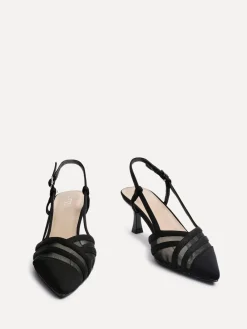 Linzi Milan Mesh Court Heels Black Best