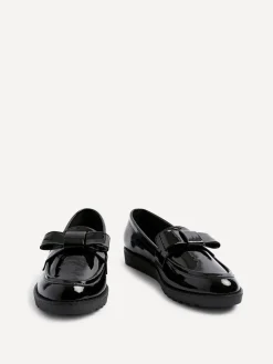 Linzi Black Noble Classic Slip-On Loafers With Bow Detail Hot