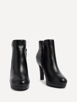 Linzi Layara Platform Ankle Boots With Stiletto Heels Black PU Sale
