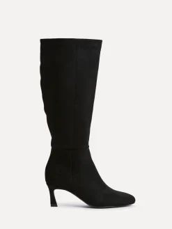 Linzi Rush Pointed Toe High Leg Stiletto Boots Black Clearance