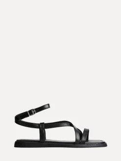 Linzi Valor Strappy Gladiator Flat Sandals Black Online