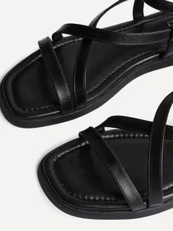 Linzi Valor Strappy Gladiator Flat Sandals Black Online