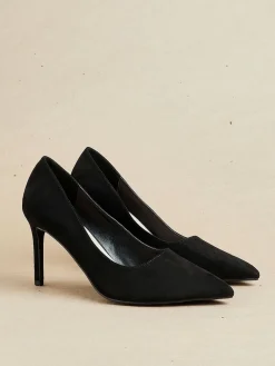 Linzi Wide Fit Martina Wide Fit Stiletto Pointed Court Shoes Black Best