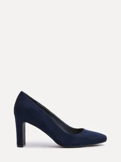 Linzi Agenda Block Heel Courts Blue Best