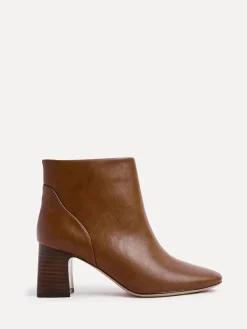 Linzi Brown Cove Comfort Block Heeled Ankle Boot Hot