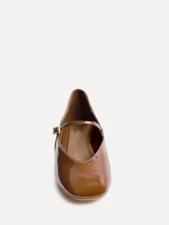 Linzi Hush Square Toe Mary Jane Shoes Brown New