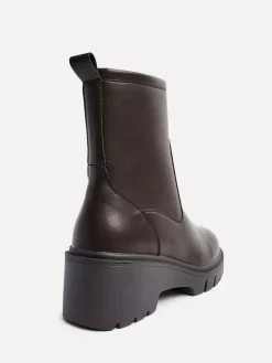 Linzi Limited Wedge Ankle Boots Brown Hot