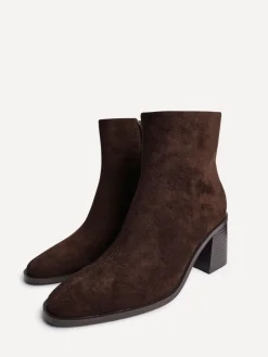 Linzi Brown Orlando Block Heeled Ankle Boots Best