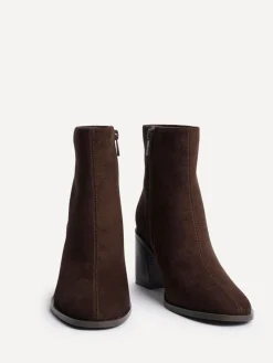 Linzi Brown Orlando Block Heeled Ankle Boots Best