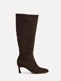 Linzi Rush Pointed Toe High Leg Stiletto Boots Brown Online