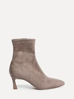 Linzi Upgrade Kitten Heel Ankle Boots Brown