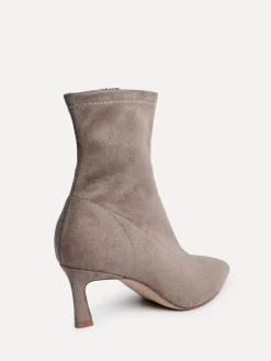 Linzi Upgrade Kitten Heel Ankle Boots Brown