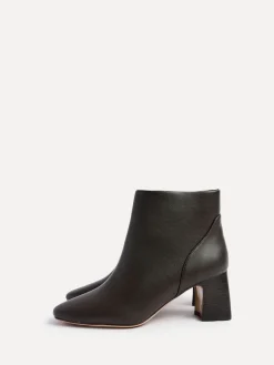 Linzi Dark Brown Cove Comfort Block Heeled Ankle Boot