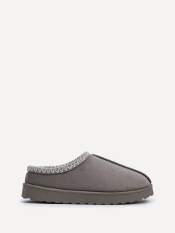 Linzi Tana Faux Suede Slip-On Slippers Grey Online