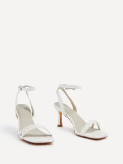 Linzi Ivory Bridal Adelaide Pearl Embellished Block Heels Hot