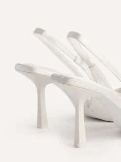 Linzi Ivory Matched Bridal Sling Back Court Heels