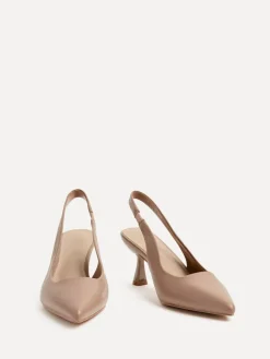 Linzi Mocha Presley Stiletto Pointed Court Heels Hot