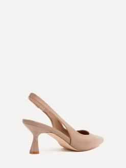 Linzi Mocha Presley Stiletto Pointed Court Heels Hot