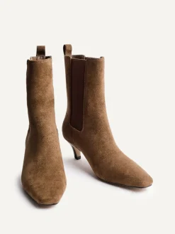 Linzi Ritual Kitten Heeled Chelsea Boots Natural