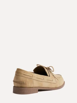 Linzi Vanish Slip-On Loafers With Lace Detailing Natural Best