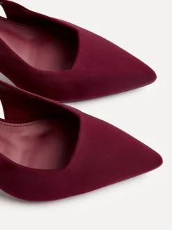 Linzi Izzie Wide Fit Slingback Court Heels Red Hot