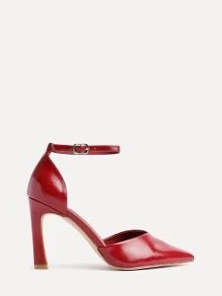 Linzi Red Moira Classic Stiletto Court Heels Clearance