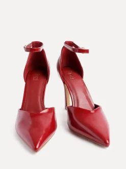 Linzi Red Moira Classic Stiletto Court Heels Clearance