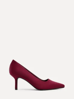 Linzi Wide Fit Aim Closed Court Stiletto Heels Red Best