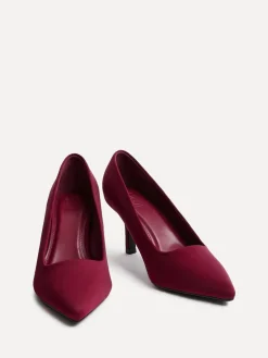 Linzi Wide Fit Aim Closed Court Stiletto Heels Red Best