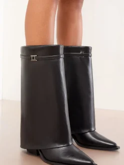 Lipsy Black Knee High Boots