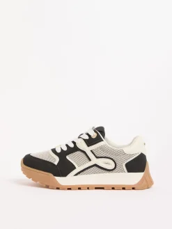 Lipsy Lace Up Chunky Runner Sports Trainers Black Discount