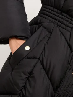 Lipsy Petite Longline Double Layer Padded Coat Black Best