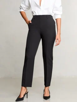 Lipsy Petite Tailored Tapered Trousers Black Clearance