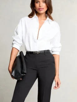 Lipsy Petite Tailored Tapered Trousers Black Clearance