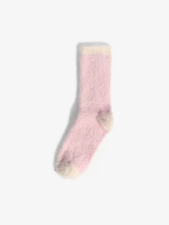 Lipsy Burgundy/Pink Super Soft Cosy Socks 3 Pack Clearance