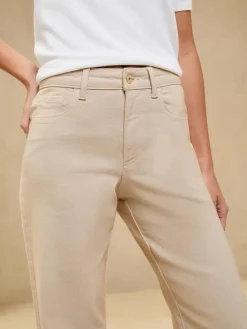 Lipsy Ecru Mid Rise Wide Leg Jeans Clearance