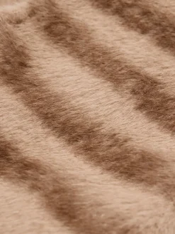 Lipsy Faux Fur Scarf Neutral Outlet