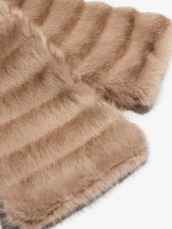 Lipsy Faux Fur Scarf Neutral Outlet