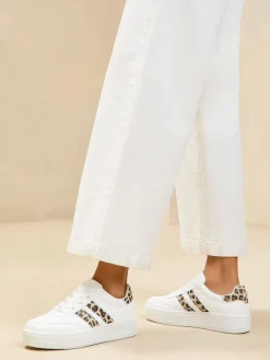 Lipsy Faux Suede Chunky Platform Sports Trainer Neutral Outlet