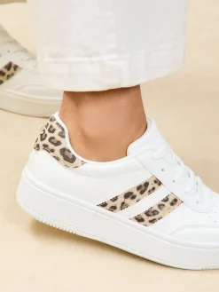 Lipsy Faux Suede Chunky Platform Sports Trainer Neutral Outlet