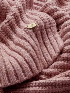 Lipsy Shimmer Ribbed Scarf Pink Online