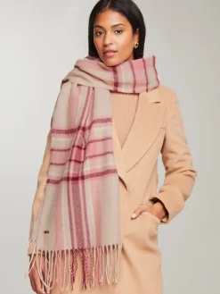 Lipsy Pink Super Soft Midweight Printed Scarf Discount