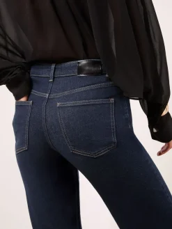 Lipsy Petite Wide Leg Jeans Rinse Blue Clearance